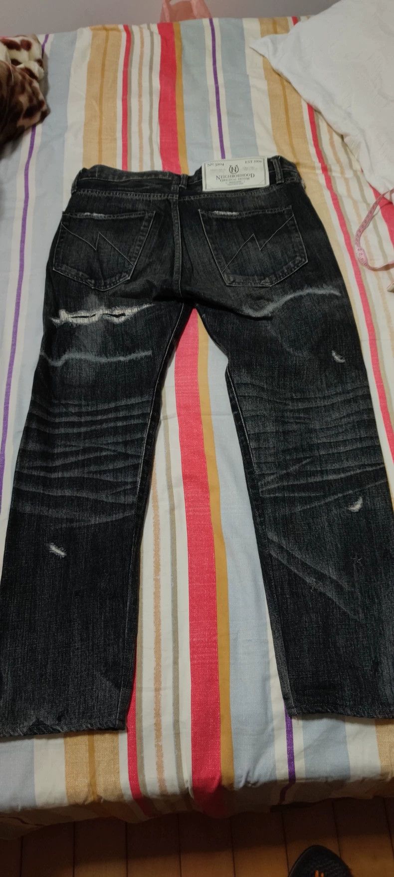Neighborhood NBHD 9th Anniversary Black Jeans - dmc Size US 31 - 3 Thumbnail