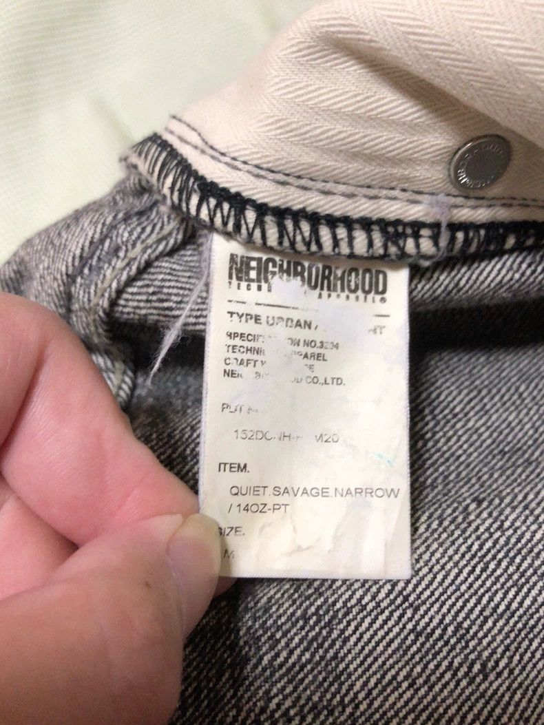 Neighborhood Neighborhood 15AW Patch Black Denim - dmc Size US 31 - 7 Thumbnail