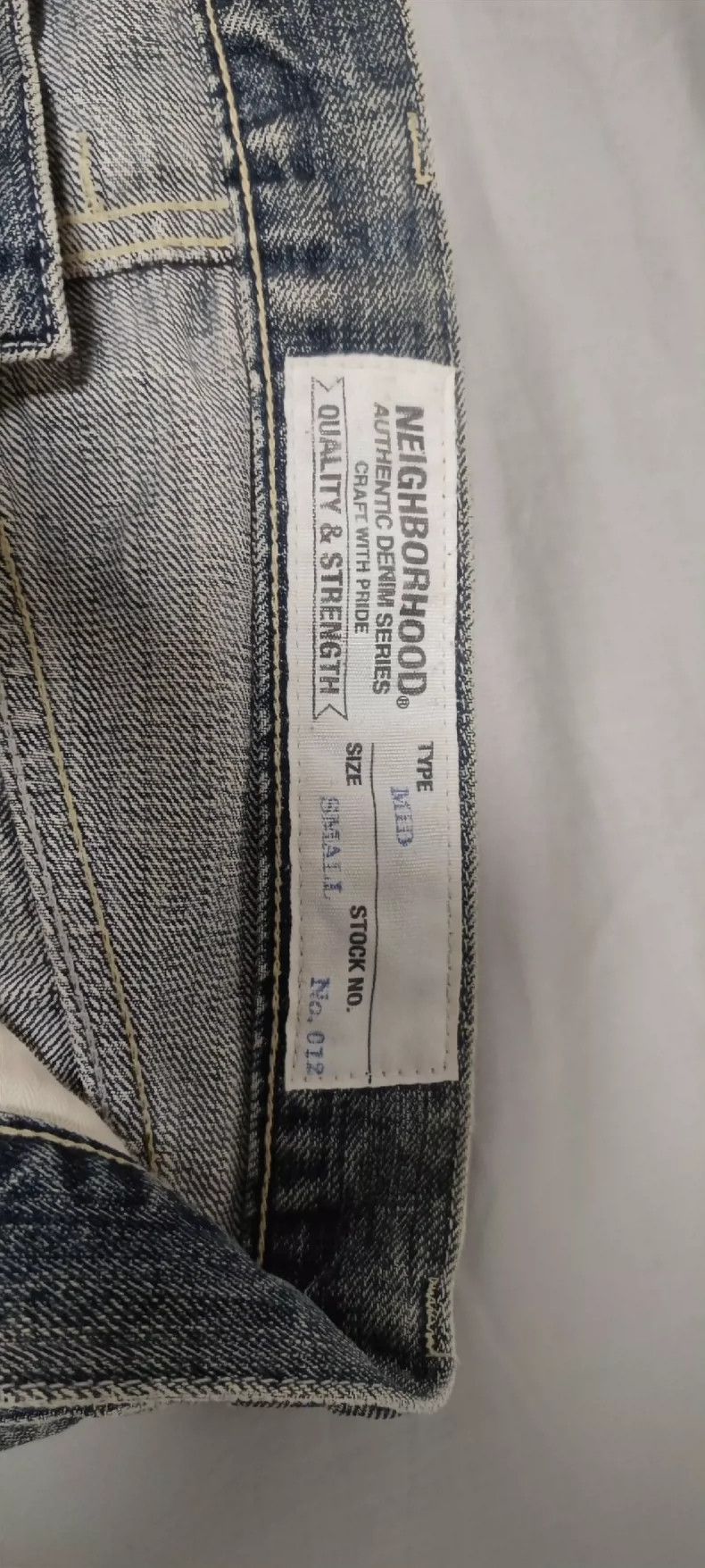 Neighborhood Neighborhood 12AW Distressed Denim Jeans - dmc Size US 33 - 5 Thumbnail