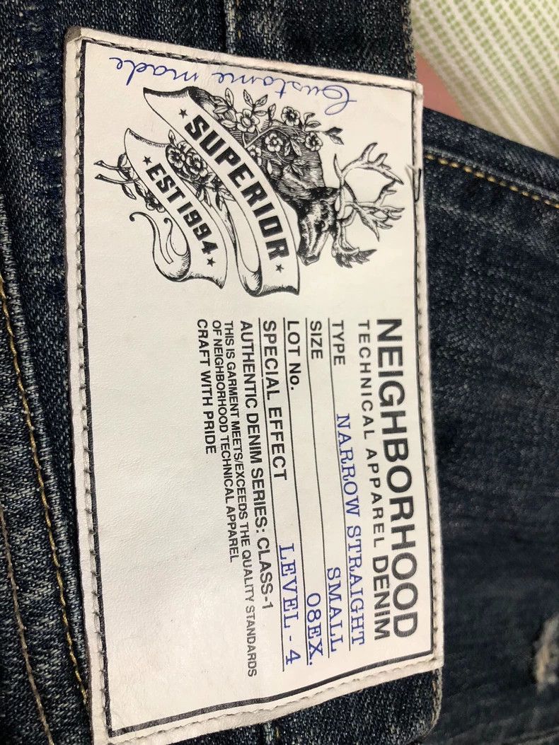 Neighborhood NEIGHBORHOOD 08EX Splatter Ink Knife Cut Jeans - dmc Size US 31 - 5 Thumbnail