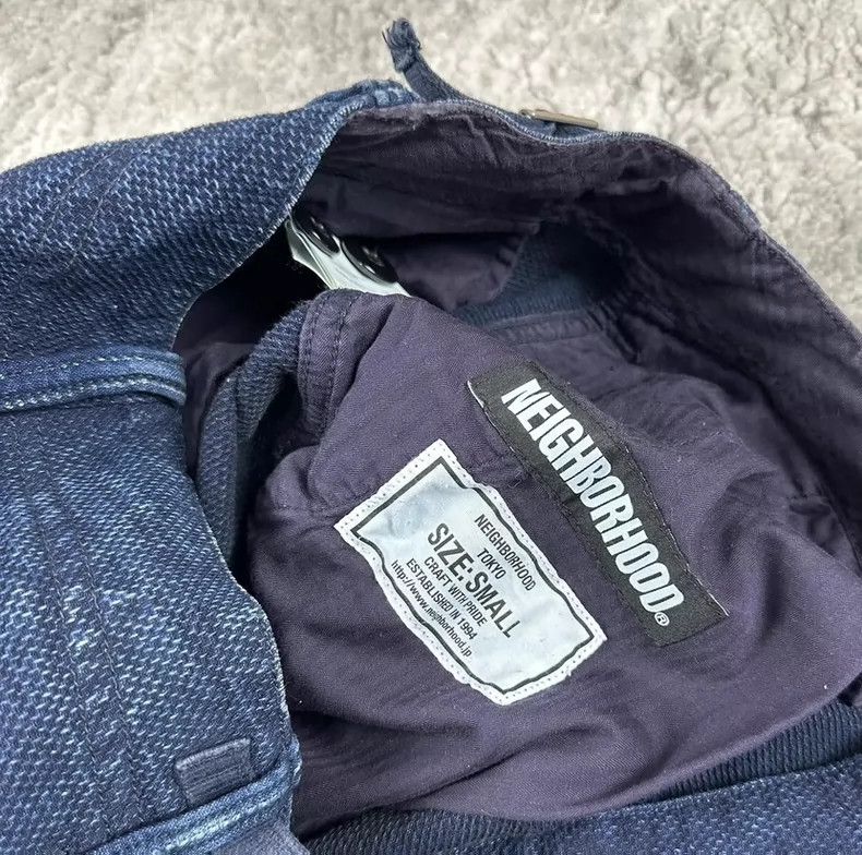 Neighborhood NEIGHBORHOOD 18SS Indigo Sashiko Shorts - dmc Size US 34 / EU 50 - 3 Thumbnail