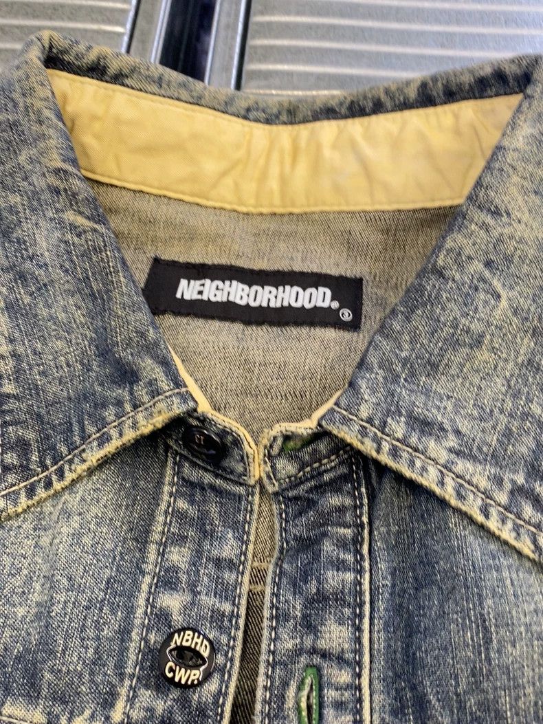 Neighborhood NEIGHBORHOOD Denim Dragon Embroidery Shirt - dmc Size US L / EU 52-54 / 3 - 2 Thumbnail