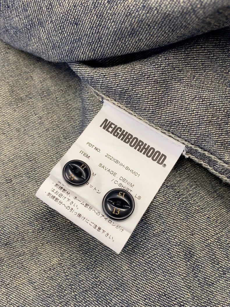 Neighborhood NEIGHBORHOOD Denim Dragon Embroidery Shirt - dmc Size US L / EU 52-54 / 3 - 4 Thumbnail