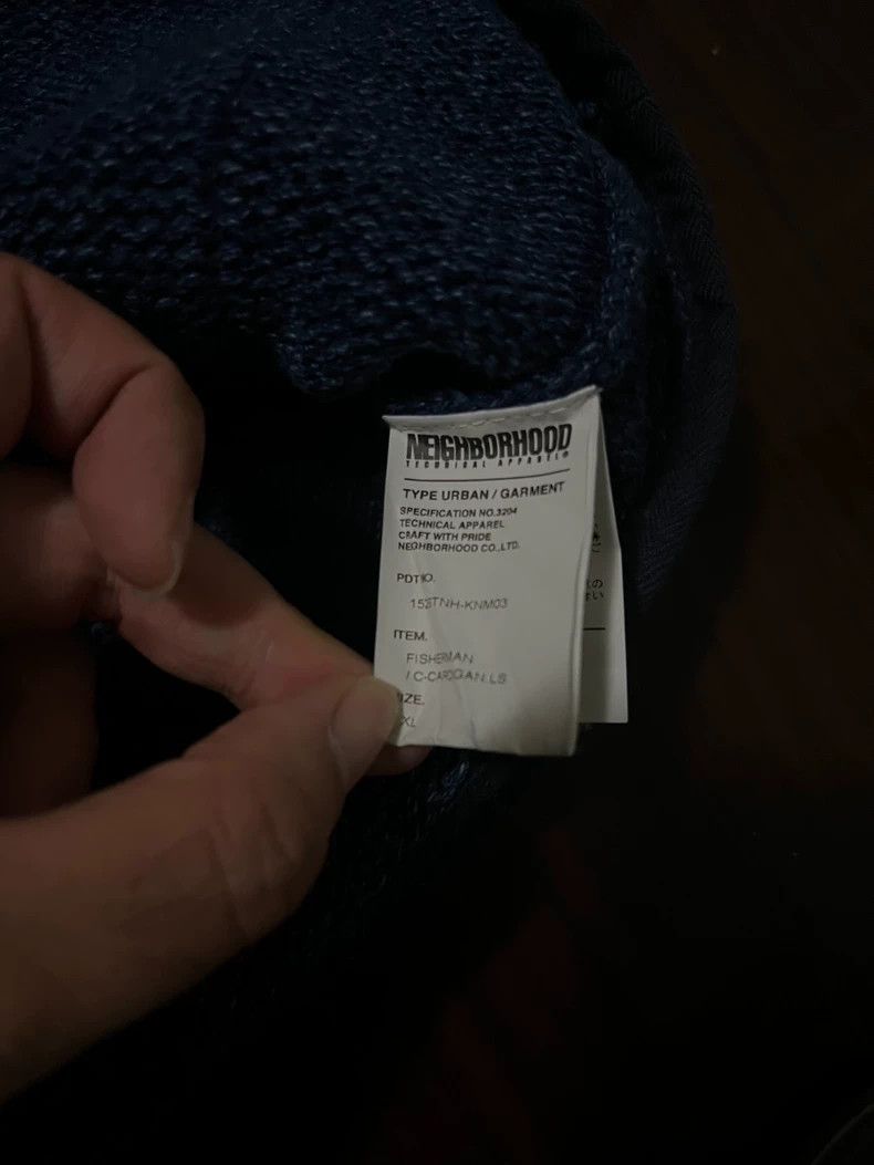 Neighborhood Neighborhood Indigo Knit Zip Cardigan - dmc Size US XL / EU 56 / 4 - 5 Thumbnail