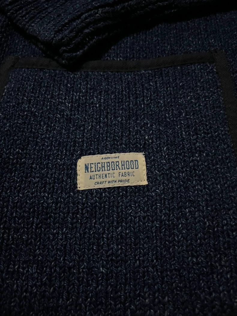Neighborhood Neighborhood Indigo Knit Zip Cardigan - dmc Size US XL / EU 56 / 4 - 2 Thumbnail