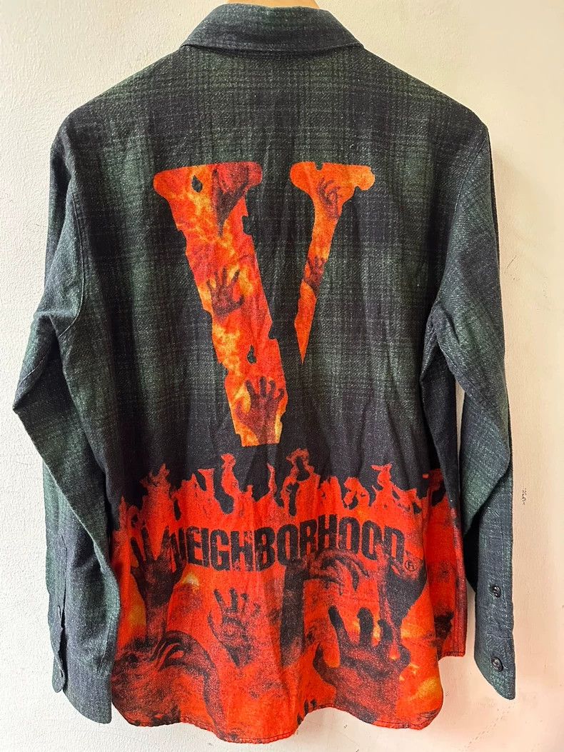 Neighborhood Neighborhood x VLONE Flame Shirt - dmc Size US S / EU 44-46 / 1 - 2 Thumbnail