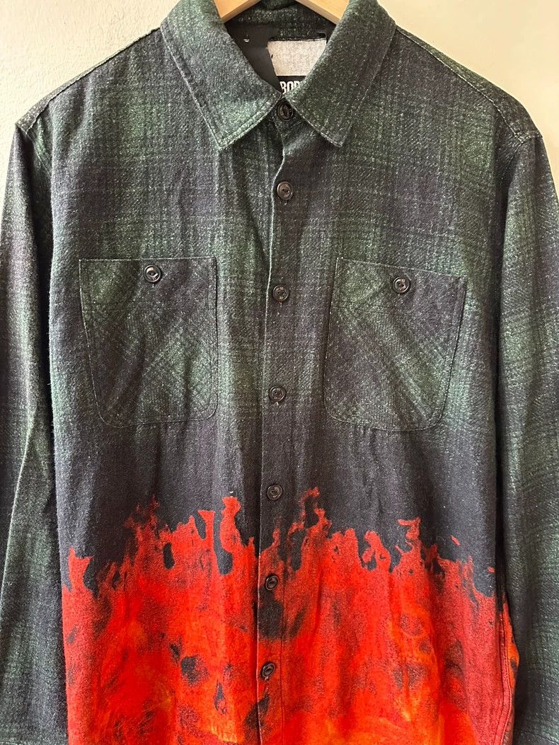 Neighborhood Neighborhood x VLONE Flame Shirt - dmc Size US S / EU 44-46 / 1 - 4 Thumbnail