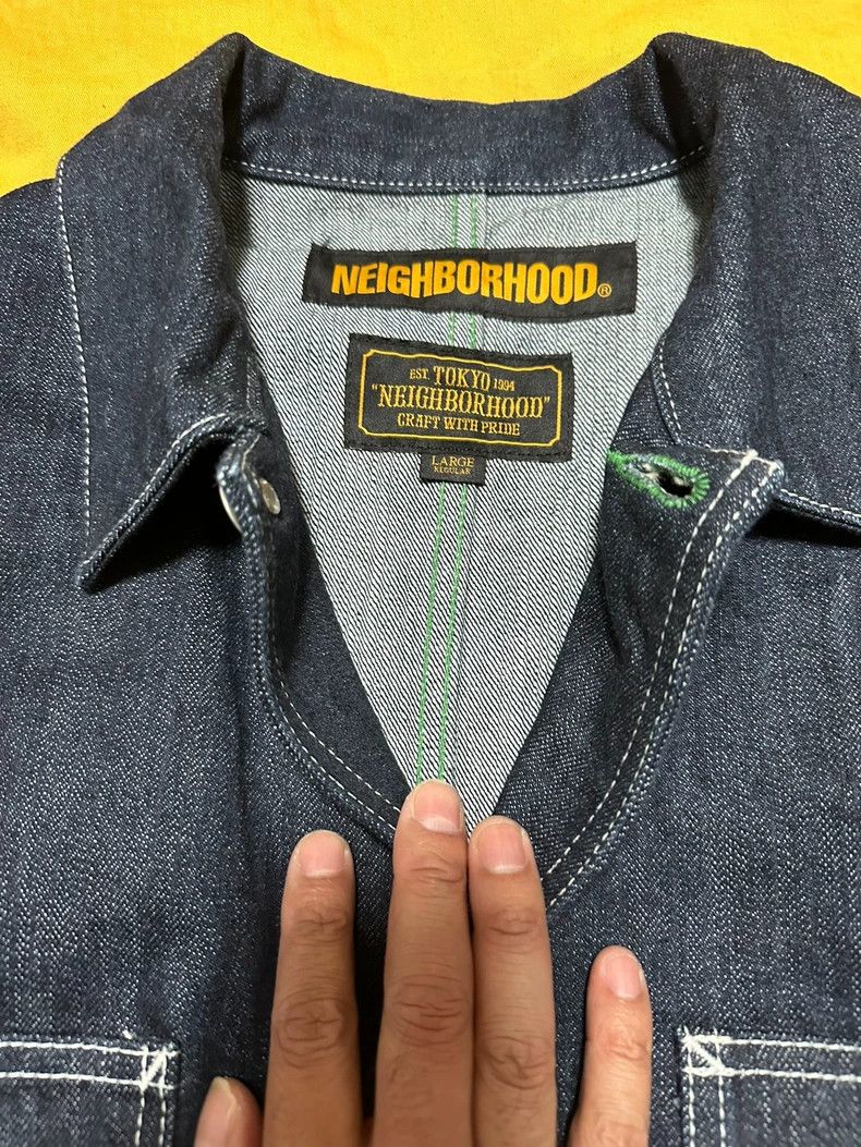 Neighborhood NEIGHBORHOOD Raw Denim Jacket - dmc Size US L / EU 52-54 / 3 - 5 Thumbnail