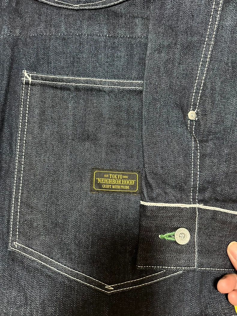 Neighborhood NEIGHBORHOOD Raw Denim Jacket - dmc Size US L / EU 52-54 / 3 - 4 Thumbnail