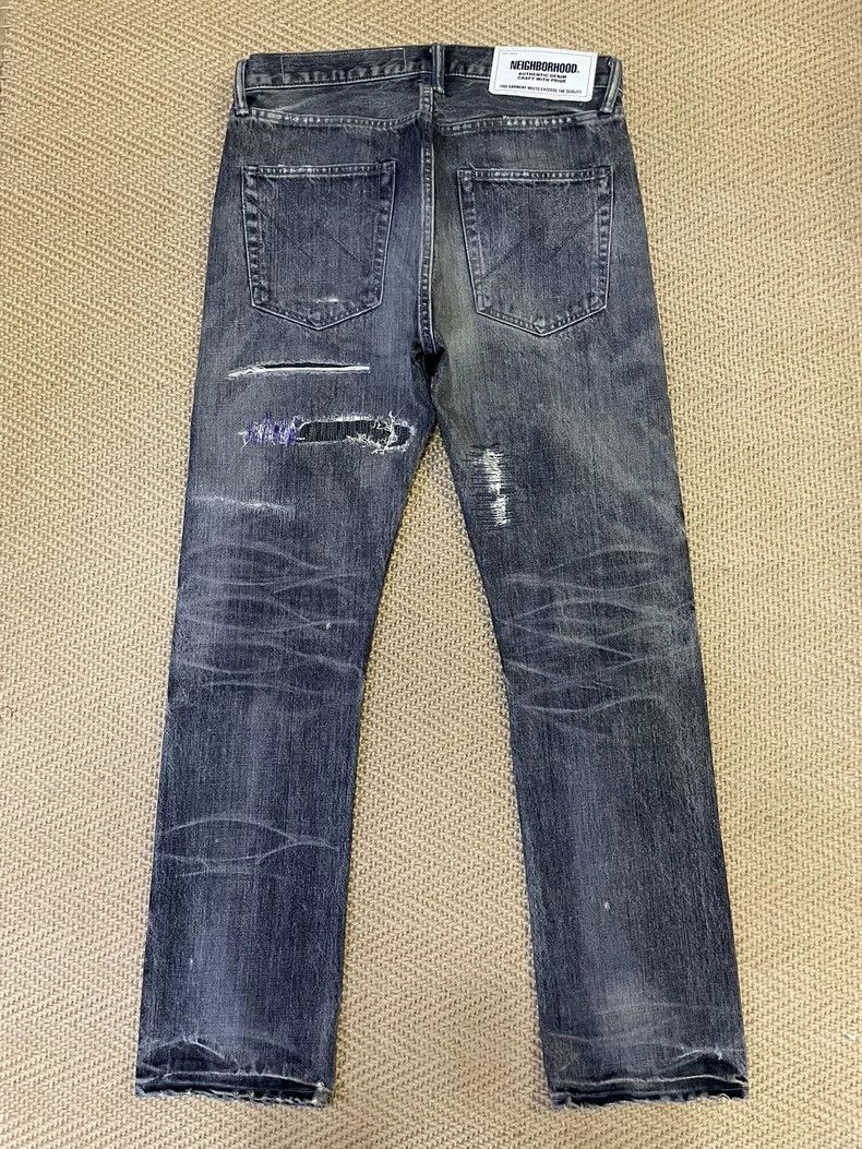 Neighborhood NEIGHBORHOOD 19AW Distressed Denim Jeans - dmc Size US 33 - 2 Thumbnail