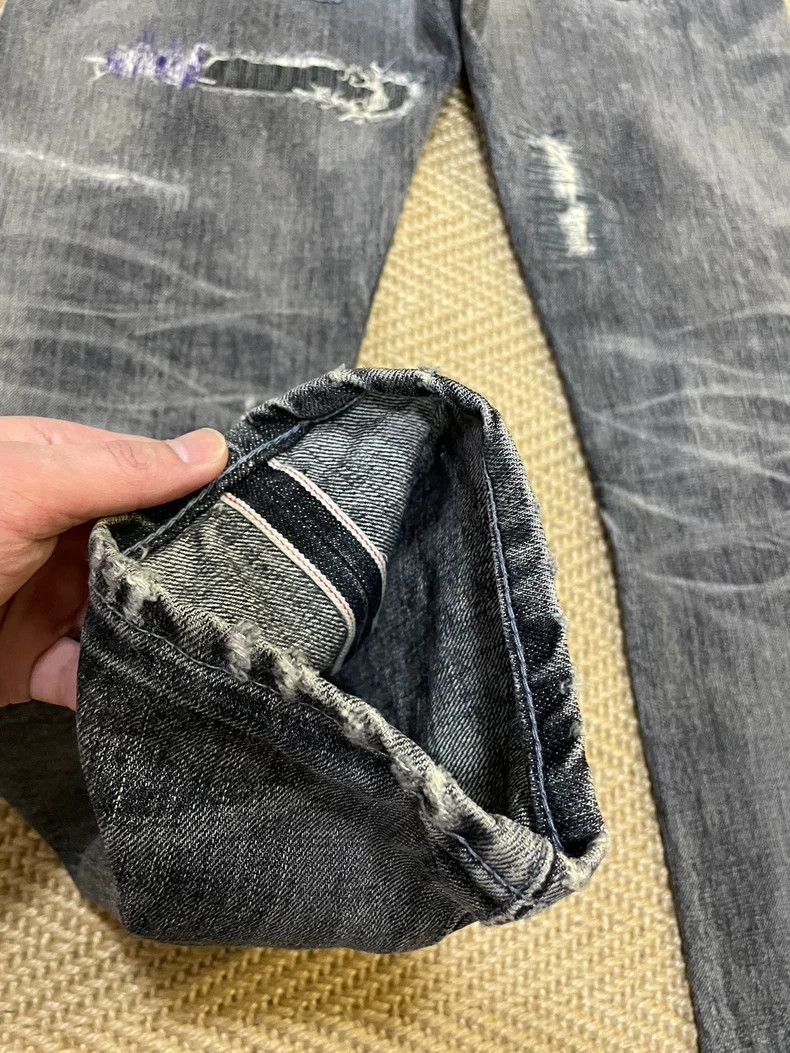 Neighborhood NEIGHBORHOOD 19AW Distressed Denim Jeans - dmc Size US 33 - 6 Thumbnail