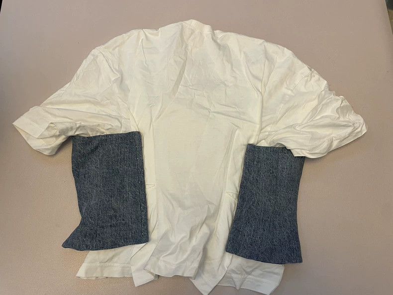 Junya Watanabe Junya Watanabe Denim Panel Short Sleeve - dmc Size US S / EU 44-46 / 1 - 4 Thumbnail