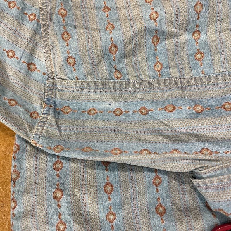 RRL Ralph Lauren RRL Vintage Printed Long Sleeve Shirt - dmc Size US M / EU 48-50 / 2 - 9 Thumbnail