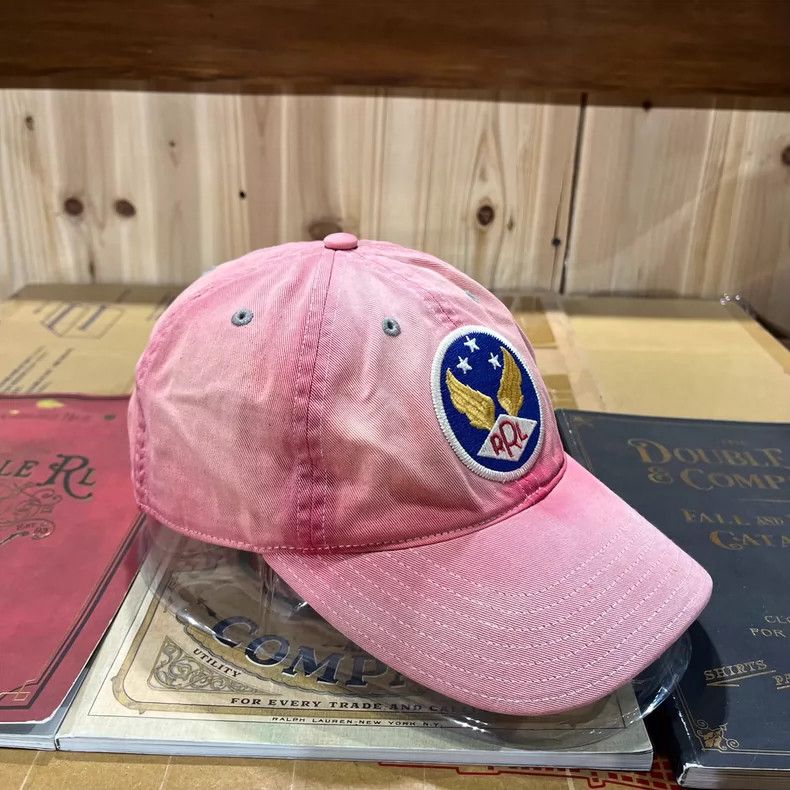 RRL Ralph Lauren RRL Distressed Pink Baseball Cap - dmc Size ONE SIZE - 2 Thumbnail