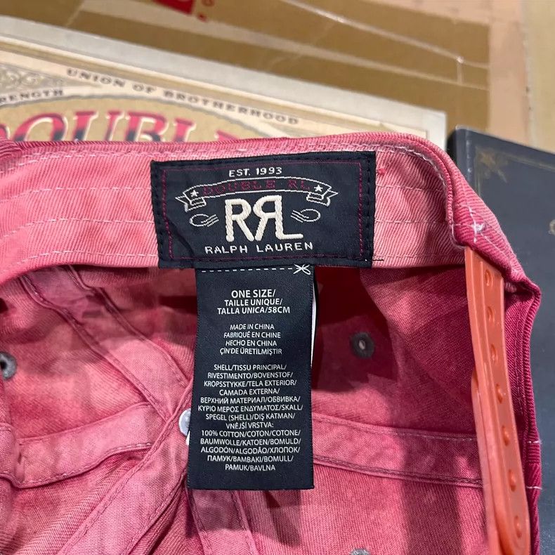 RRL Ralph Lauren RRL Distressed Pink Baseball Cap - dmc Size ONE SIZE - 8 Thumbnail