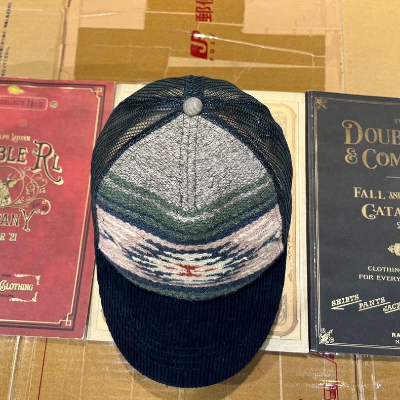 RRL Ralph Lauren RRL Navajo Wool Corduroy Baseball Cap - dmc Size ONE SIZE - 5 Thumbnail