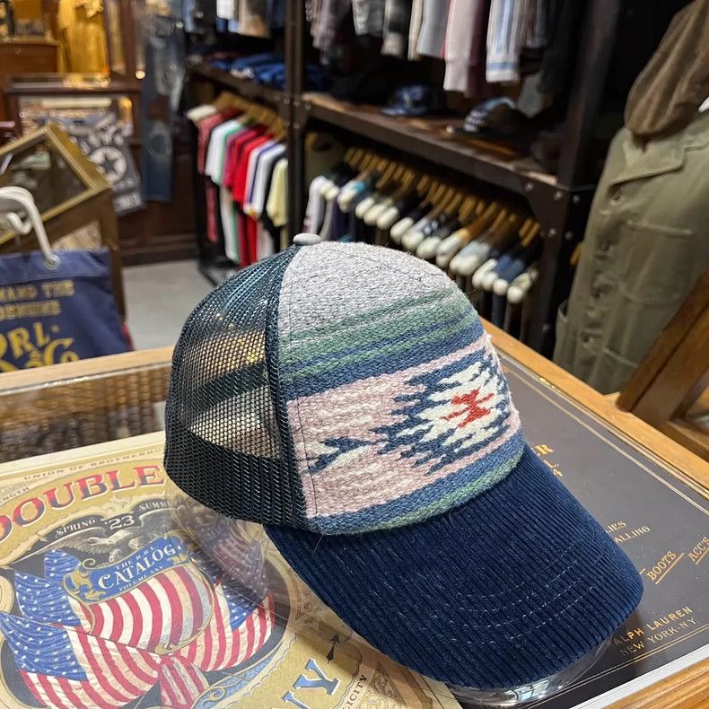 RRL Ralph Lauren RRL Wool Navajo Pattern Baseball Cap - dmc Size ONE SIZE - 5 Thumbnail