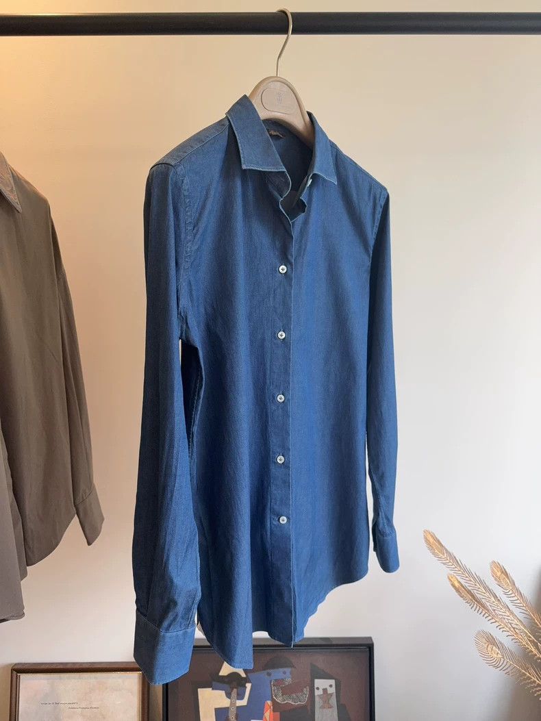 Loro Piana Loro Piana Denim Shirt - dmc Size US XL / EU 56 / 4 - 3 Thumbnail