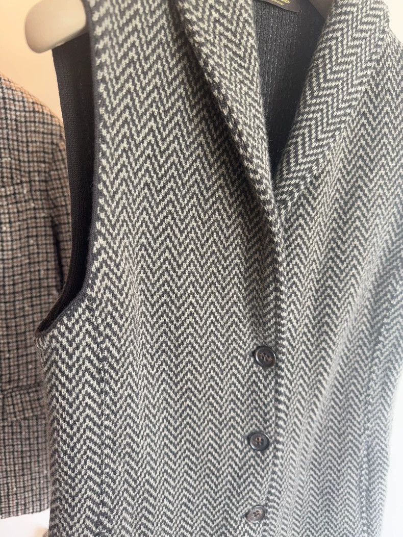 Loro Piana Loro Piana Cashmere Herringbone Vest - dmc Size US M / EU 48-50 / 2 - 6 Thumbnail
