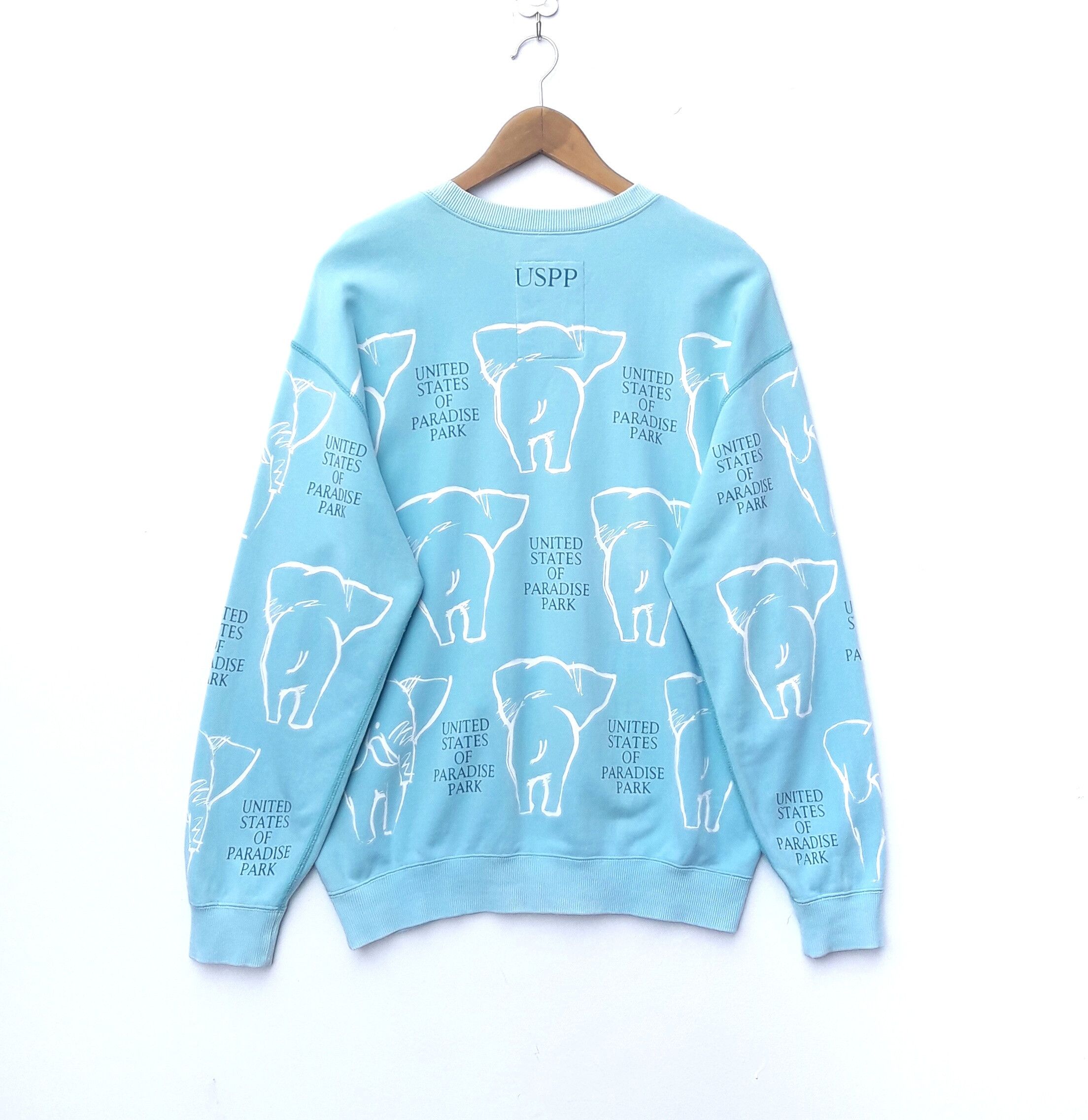 Vintage USPP Sweatshirt Sweater Elephant Medium LARGE Pullover Size US M / EU 48-50 / 2 - 2 Thumbnail