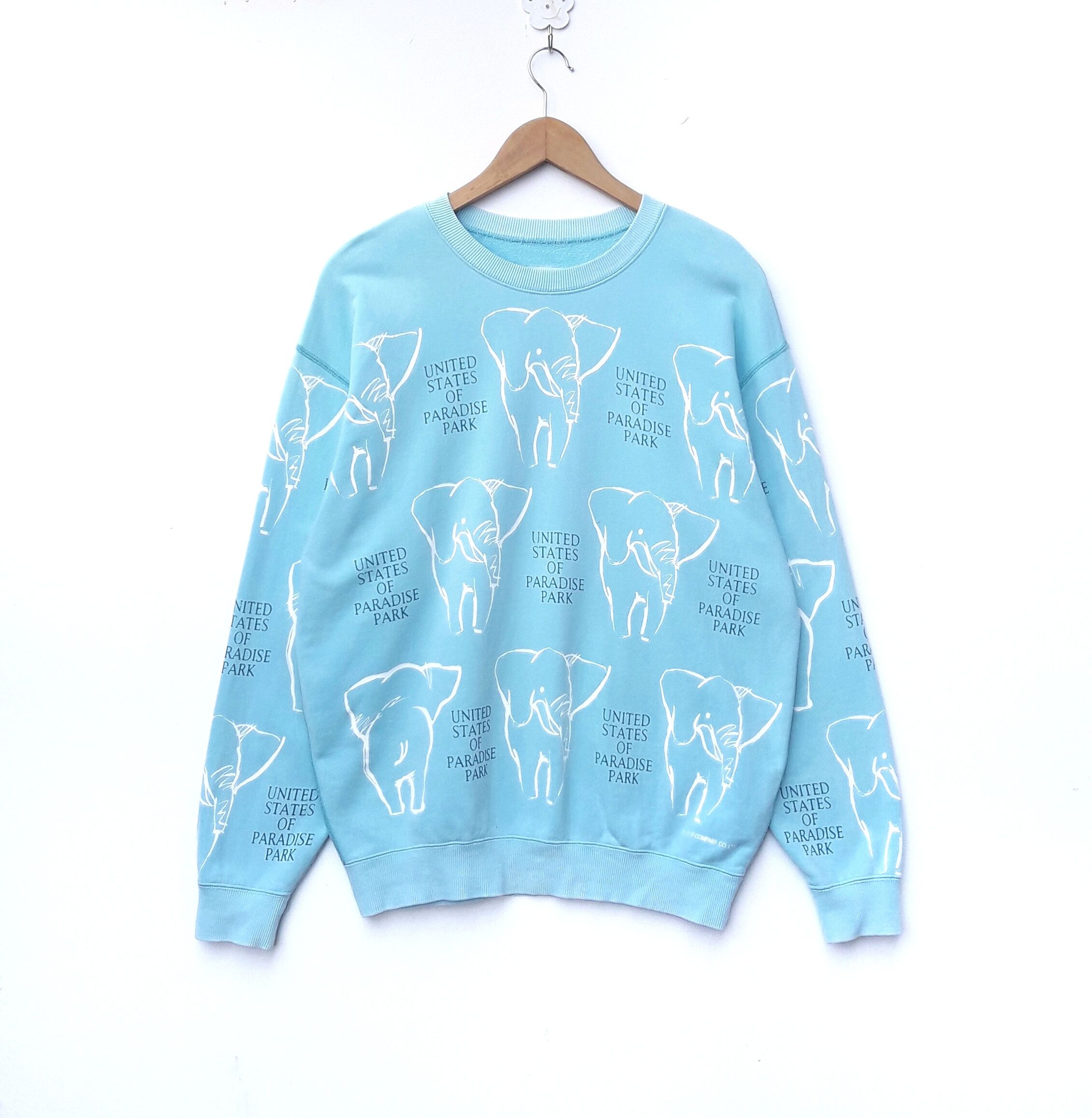 Vintage USPP Sweatshirt Sweater Elephant Medium LARGE Pullover Size US M / EU 48-50 / 2 - 1 Thumbnail