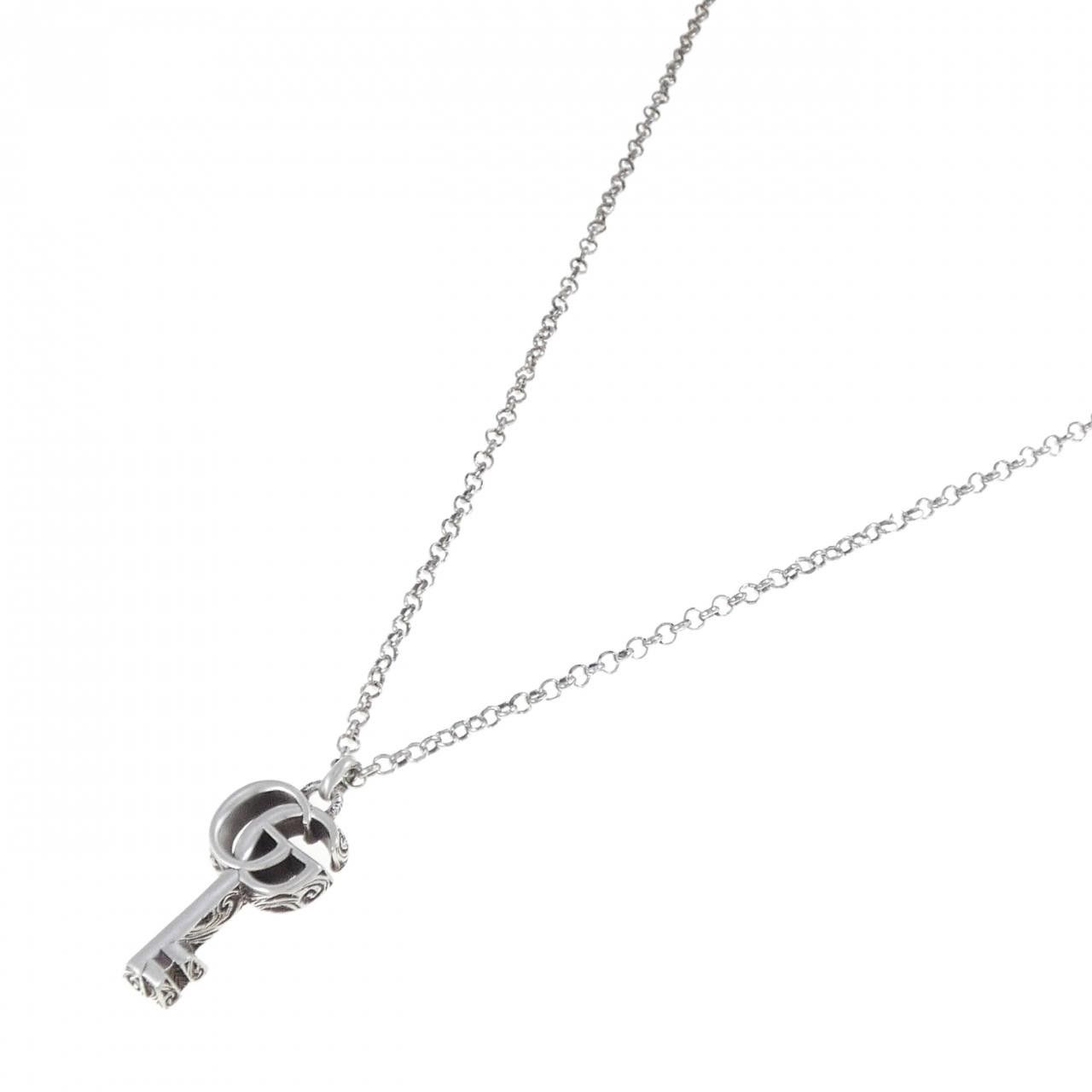 Gucci Gucci Gucci Double G Key 925 Silver Necklace Metal Necklace 627757 J8400 0701 DUTY FREE for USA Size ONE SIZE - 2 Thumbnail