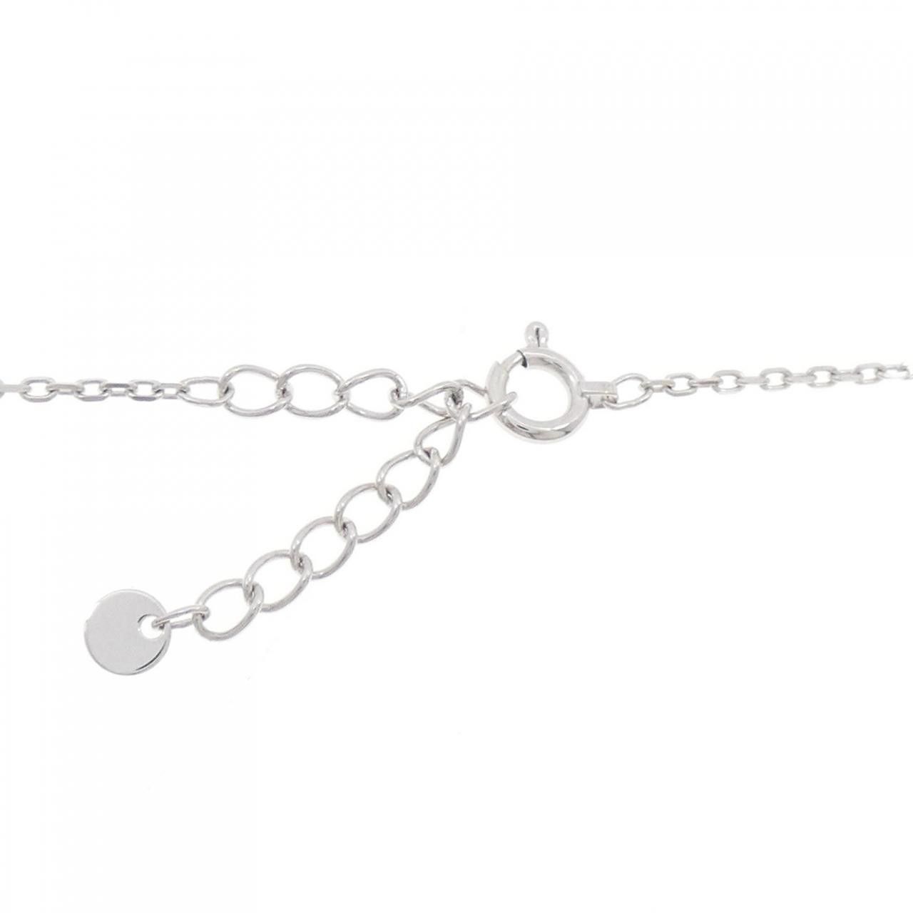 Mikimoto Pellita Mikimoto K18 White Gold Freshwater Pearl Diamond Necklace Metal Necklace DUTY FREE for USA