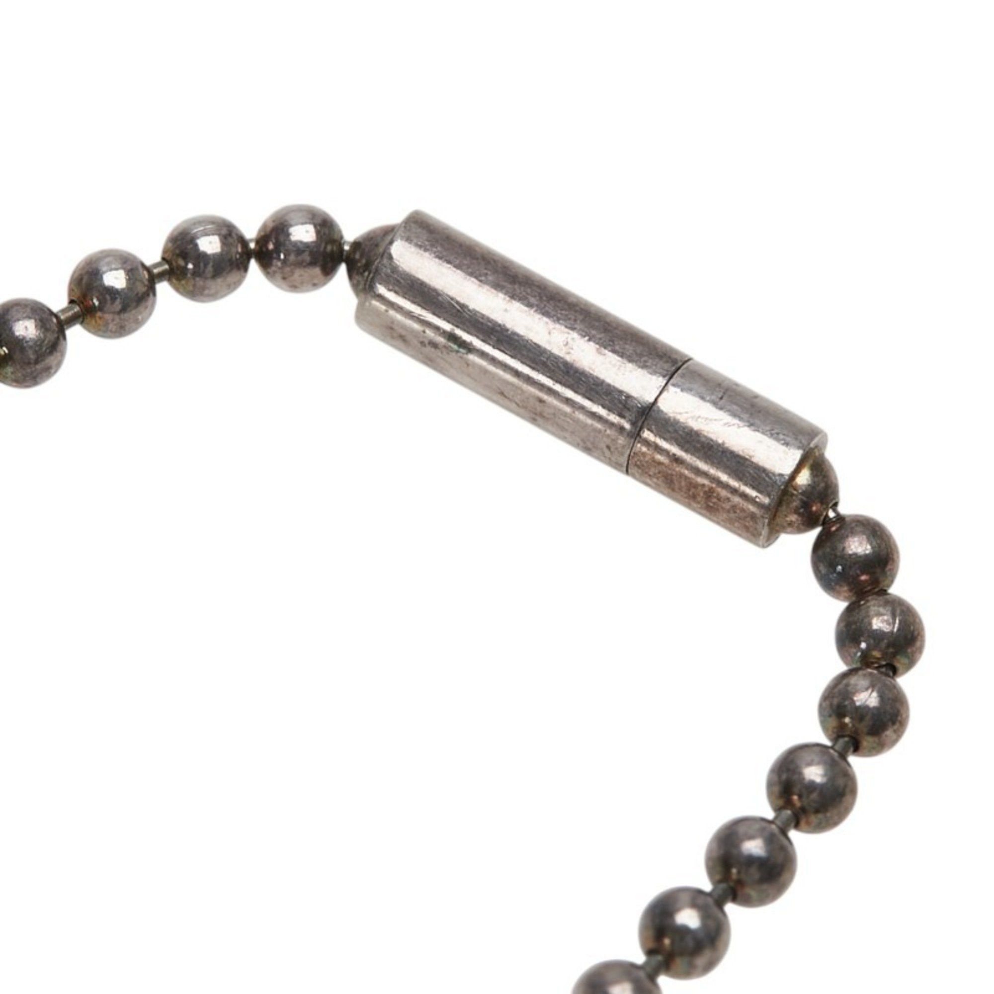 Gucci Gucci logo plate ball chain necklace choker in SV925 silver for women. Size ONE SIZE - 6 Thumbnail