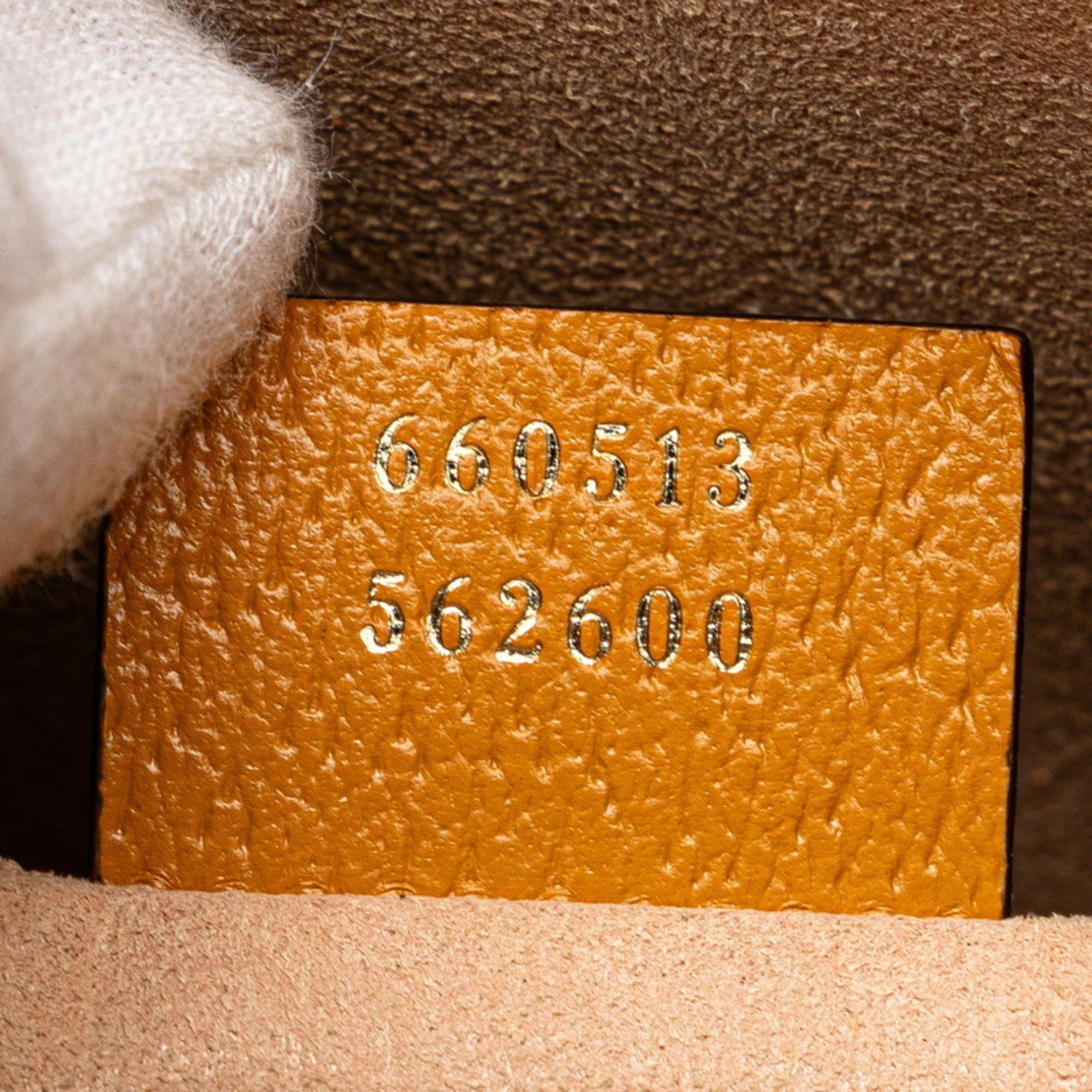 Gucci Gucci x EXO KAI GG Supreme Teddy Bear Clutch Bag 660513 Beige Orange Leather Women's GUCCI Size ONE SIZE - 9 Thumbnail