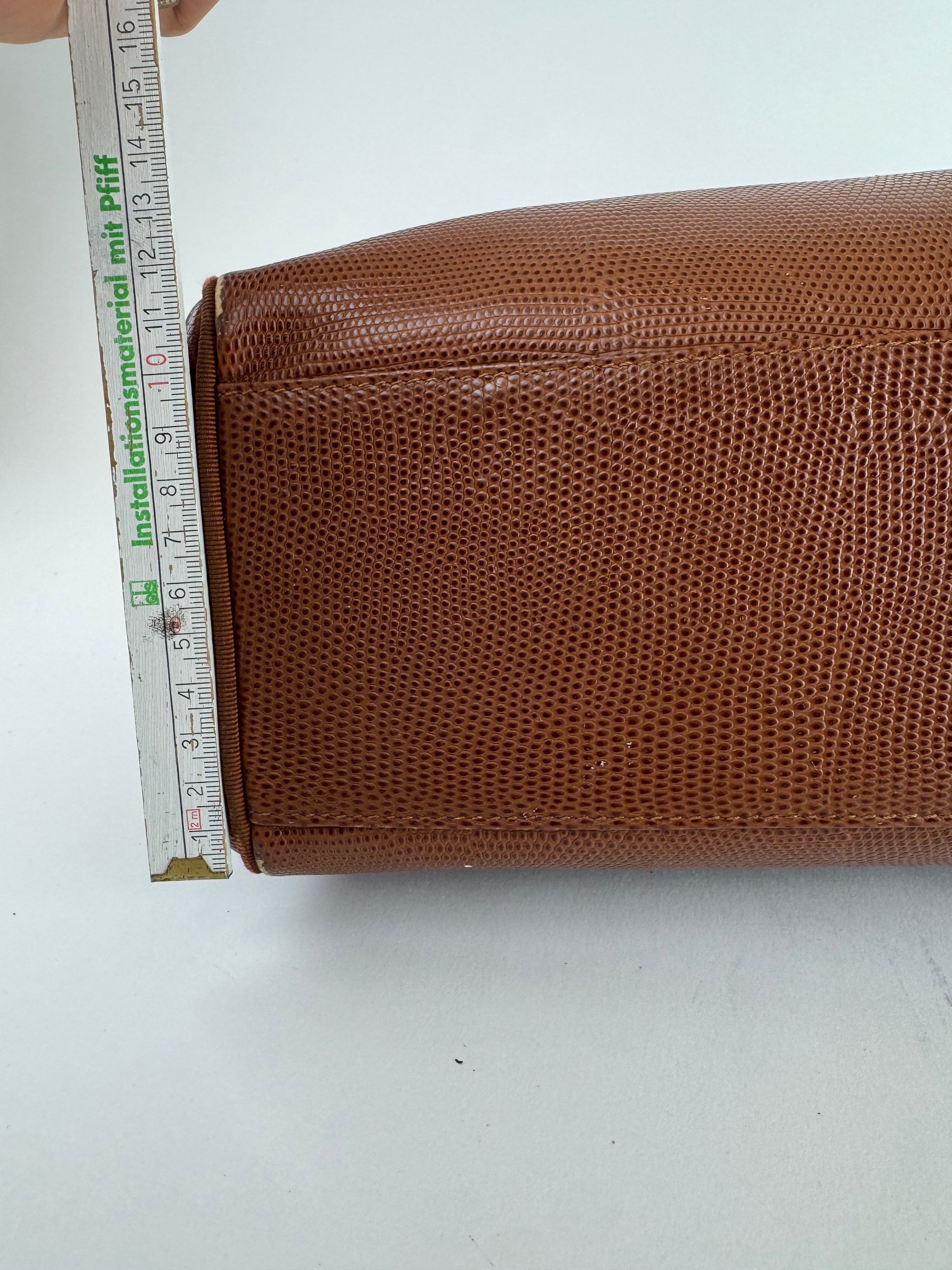 Salvatore Ferragamo Vintage Snake style leather bag brown Size ONE SIZE - 12 Thumbnail