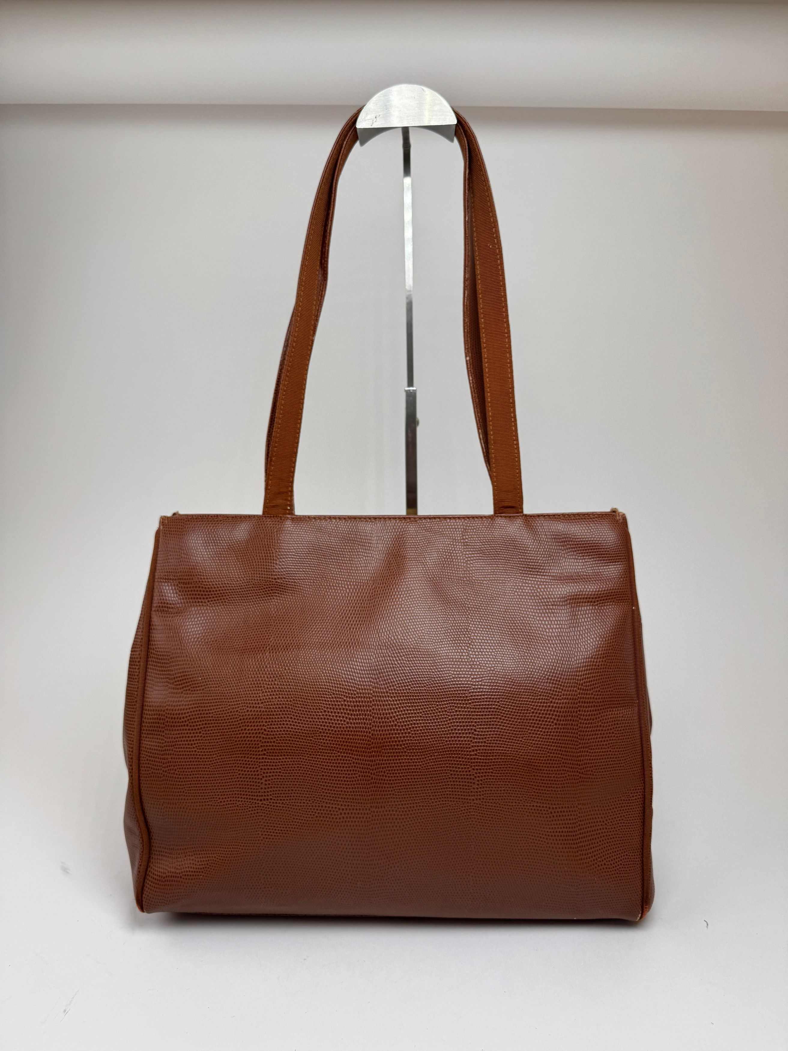 Salvatore Ferragamo Vintage Snake style leather bag brown Size ONE SIZE - 2 Thumbnail