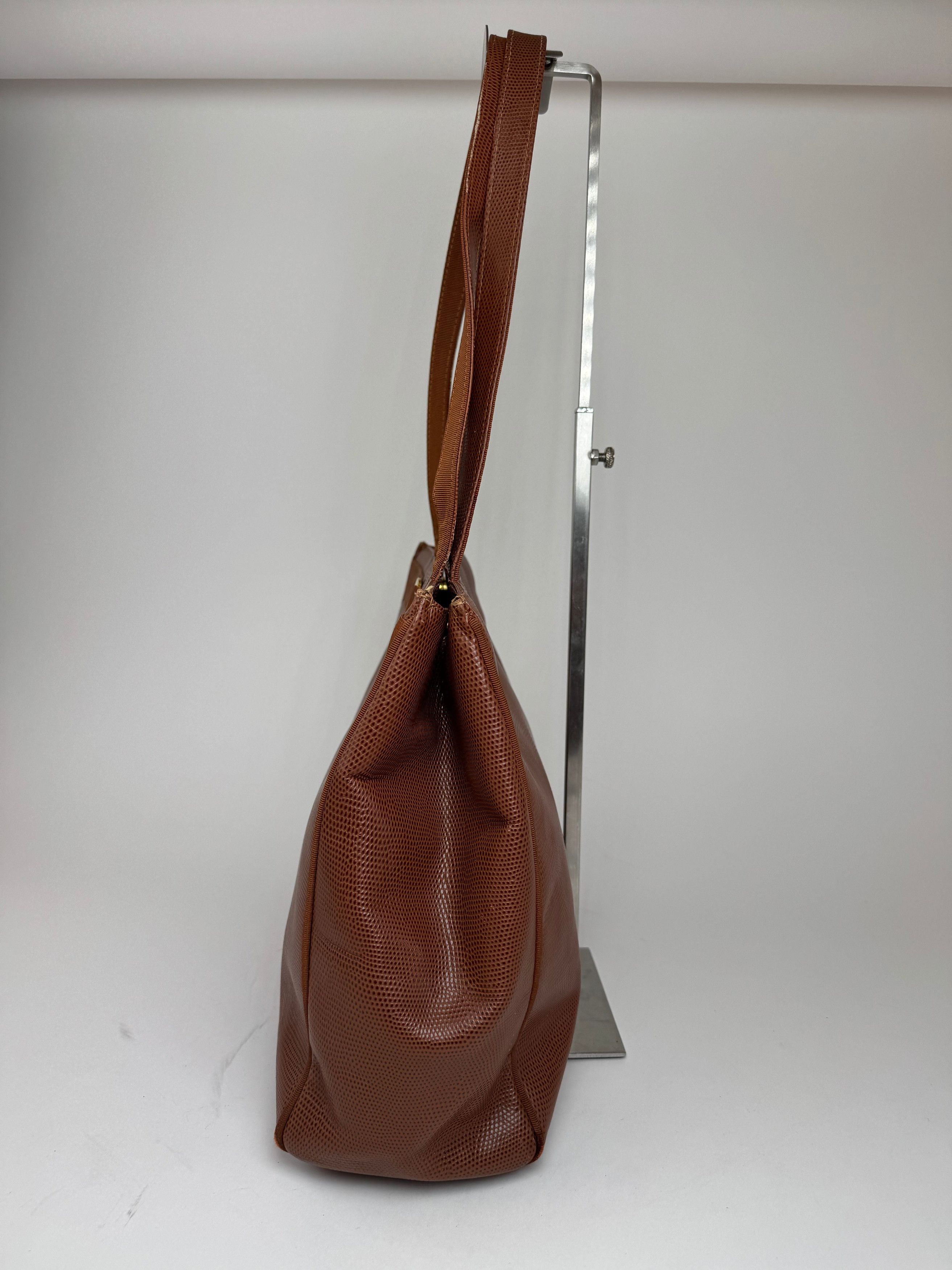 Salvatore Ferragamo Vintage Snake style leather bag brown Size ONE SIZE - 7 Thumbnail