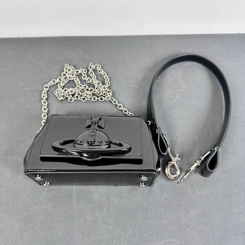 Vivienne Westwood Vivienne Westwood HAZEL Patent Leather Bag - dmc Size ONE SIZE - 7 Thumbnail