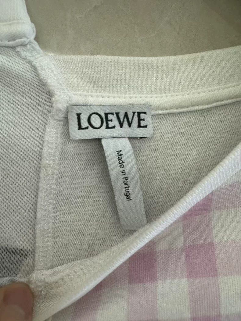 Loewe Loewe Colorblock Plaid Asymmetric Tee - dmc Size US M / EU 48-50 / 2 - 3 Thumbnail