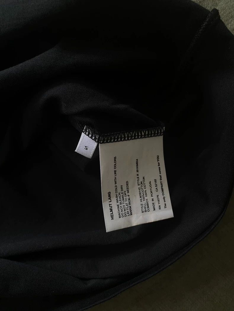 Helmut Lang Helmut Lang Black Embroidered Logo T-shirt - dmc Size US S / EU 44-46 / 1 - 4 Thumbnail