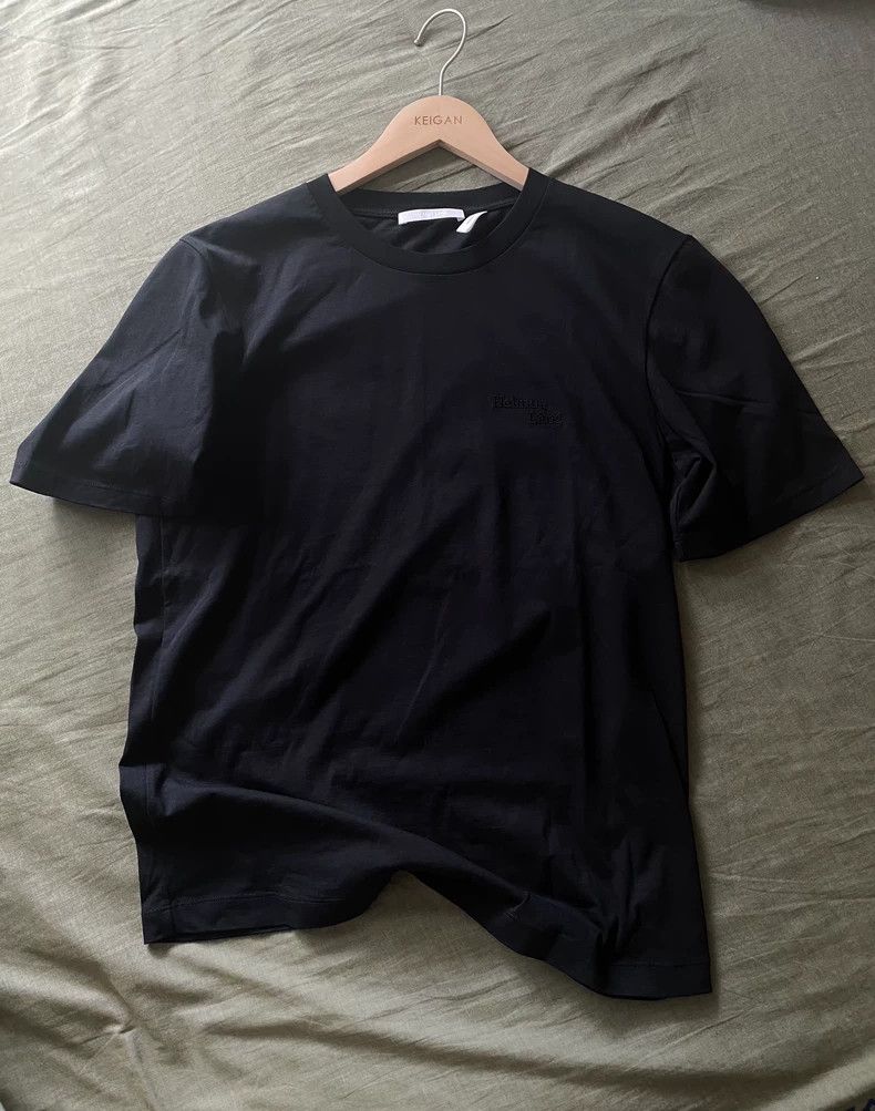 Helmut Lang Helmut Lang Black Embroidered Logo T-shirt - dmc Size US S / EU 44-46 / 1 - 5 Thumbnail