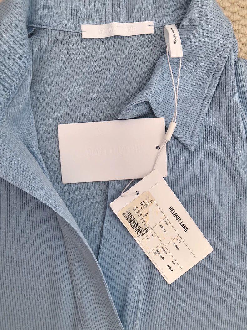 Helmut Lang Helmut Lang Blue Polo Dress XS - dmc Size US XS / EU 42 / 0 - 3 Thumbnail