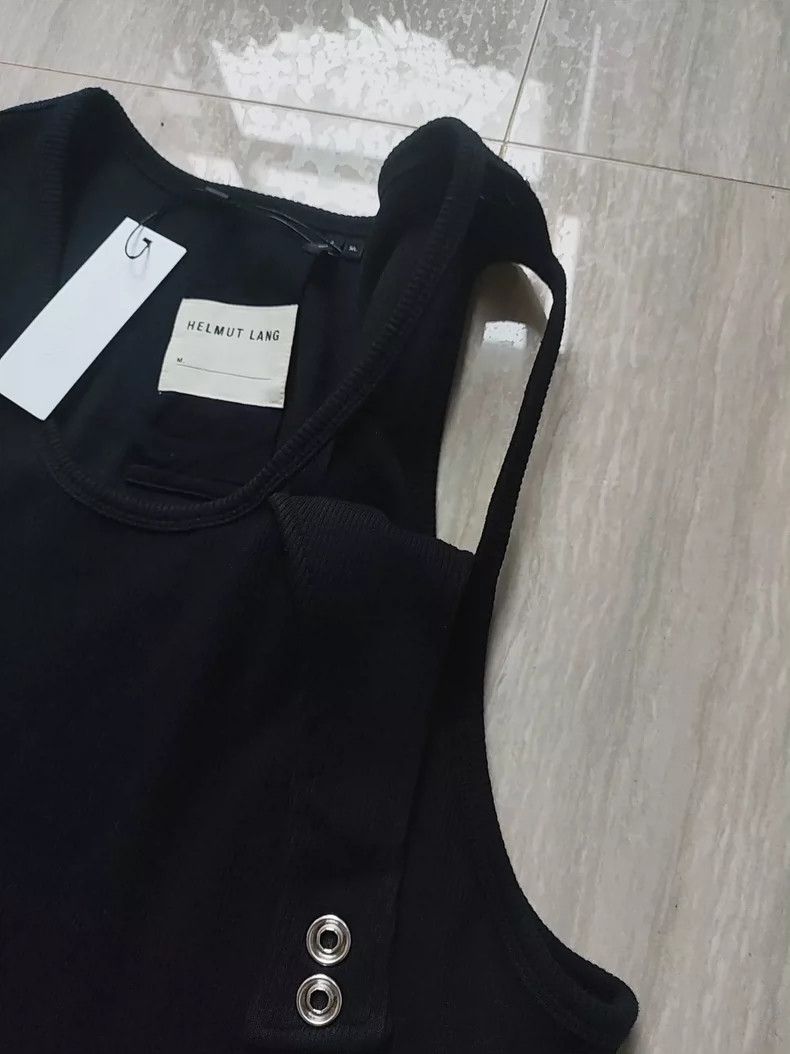 Helmut Lang Helmut Lang Deconstructed Elastic Tank Top Short Sleeve tank - dmc Size US XL / EU 56 / 4 - 4 Thumbnail