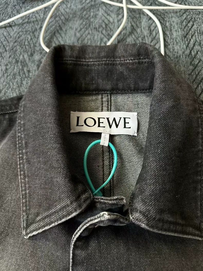 Loewe LOEWE Denim Jacket with Leather Patch - dmc Size US L / EU 52-54 / 3 - 3 Thumbnail