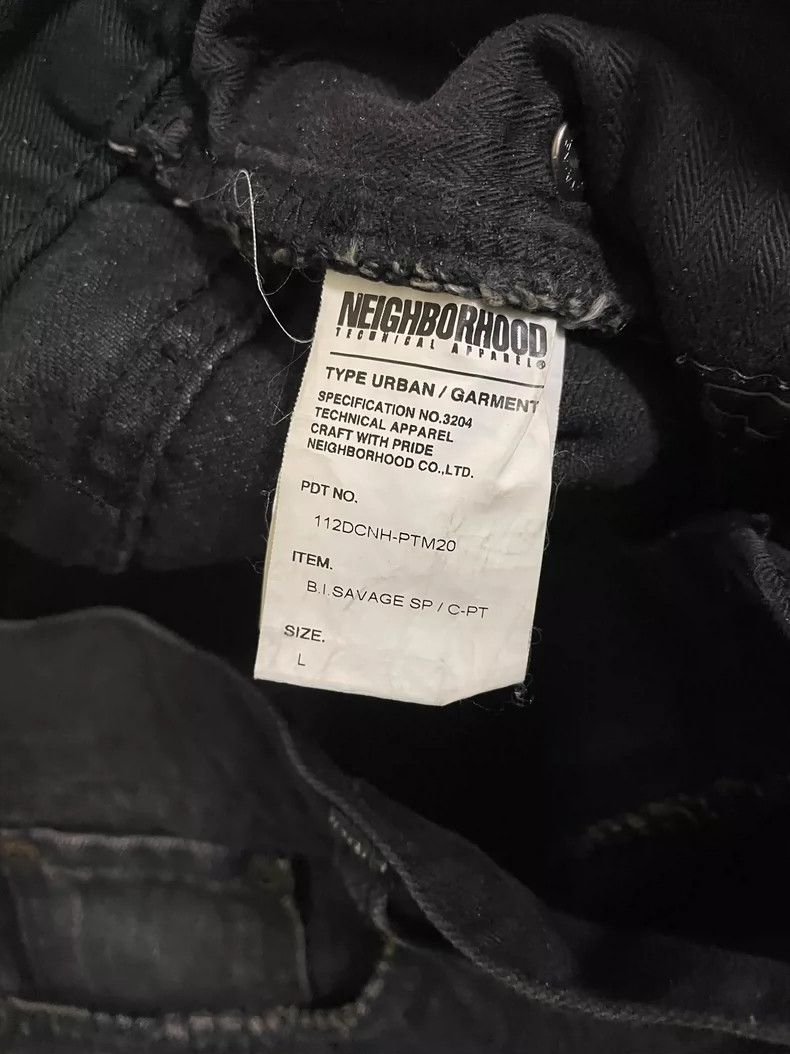 Neighborhood Neighborhood 11AW Black Icon Denim Pants - dmc Size US 33 - 6 Thumbnail