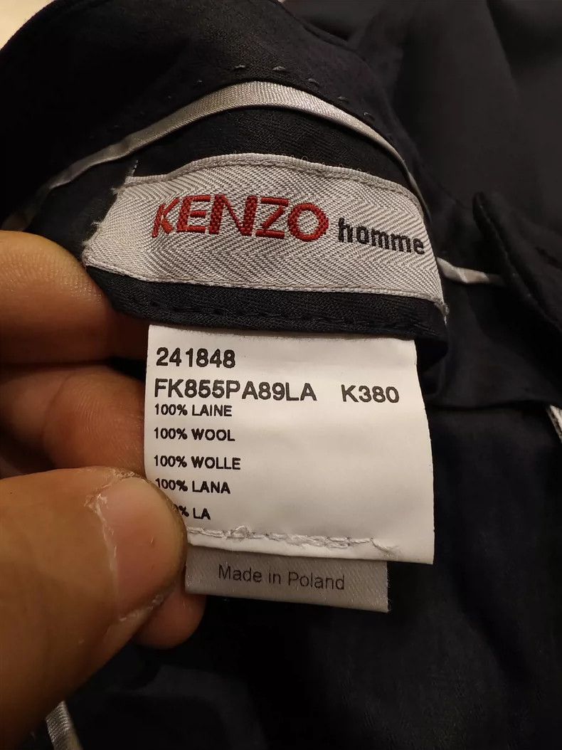 Vintage KENZO Men's Formal Black Pants - dmc Size US 26 / EU 42 - 7 Thumbnail
