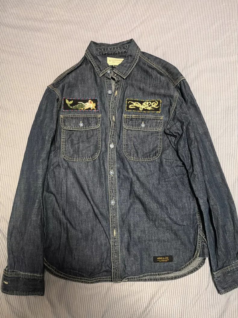 Neighborhood Neighborhood Embroidered Long Sleeve Shirt - dmc Size US M / EU 48-50 / 2 - 2 Thumbnail