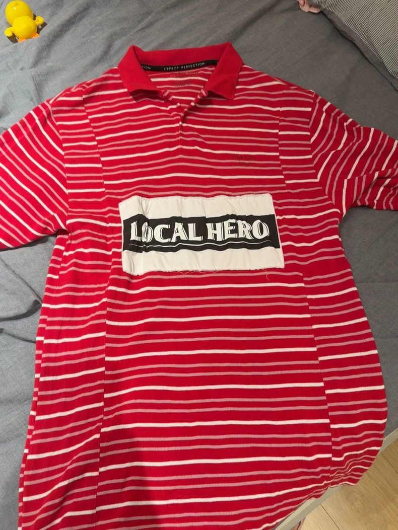 Martine Rose Martine Rose Red Striped Polo - dmc Size US XXS / EU 40 - 2 Thumbnail