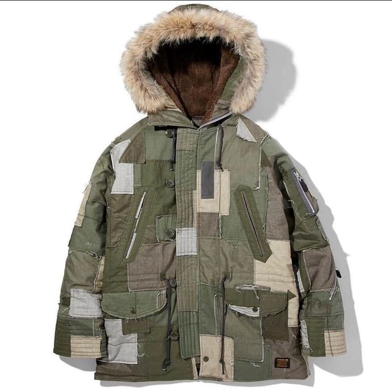 Neighborhood NEIGHBORHOOD Patchwork Military Parka - dmc Size US M / EU 48-50 / 2 - 2 Thumbnail