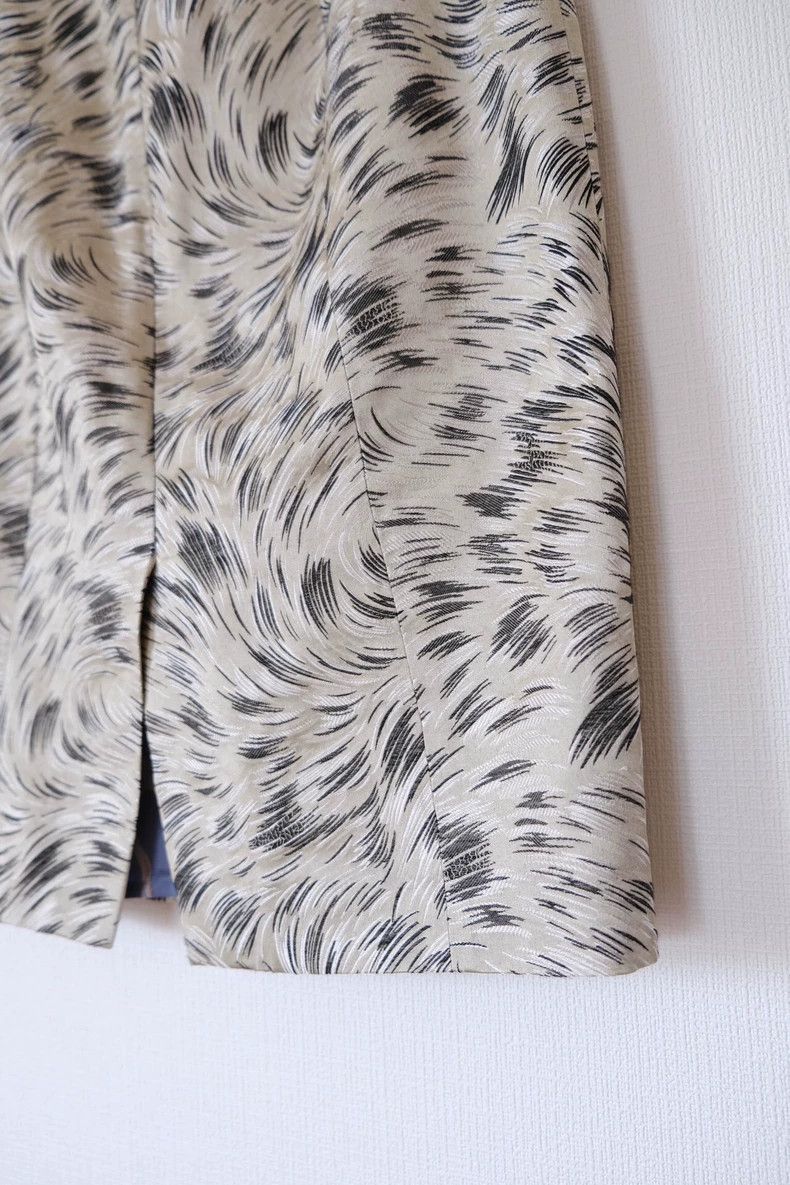 Kenzo Kenzo Silk Blend Artistic Line Skirt - dmc Size US 38 / EU 54 - 4 Thumbnail