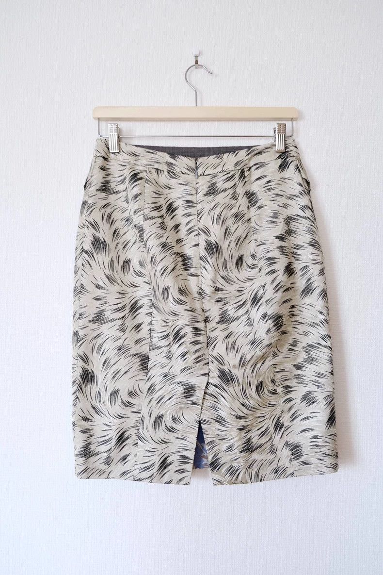 Kenzo Kenzo Silk Blend Artistic Line Skirt - dmc Size US 38 / EU 54 - 2 Thumbnail