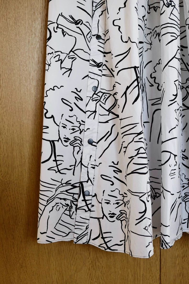 Kenzo Kenzo Vintage Portrait Print Cotton Skirt - dmc Size US 36 / EU 52 - 3 Thumbnail