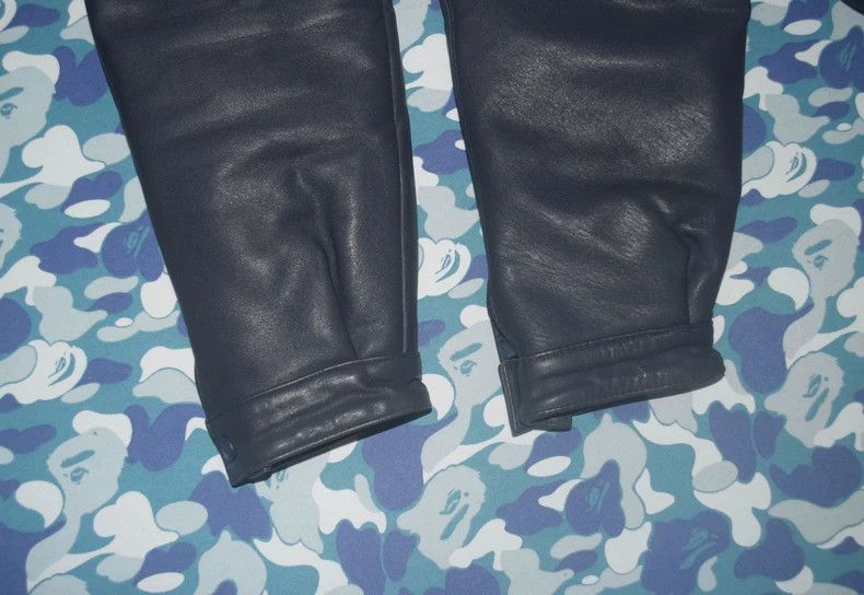 Neighborhood Neighborhood Early Navy Leather Jacket - dmc Size US L / EU 52-54 / 3 - 4 Thumbnail