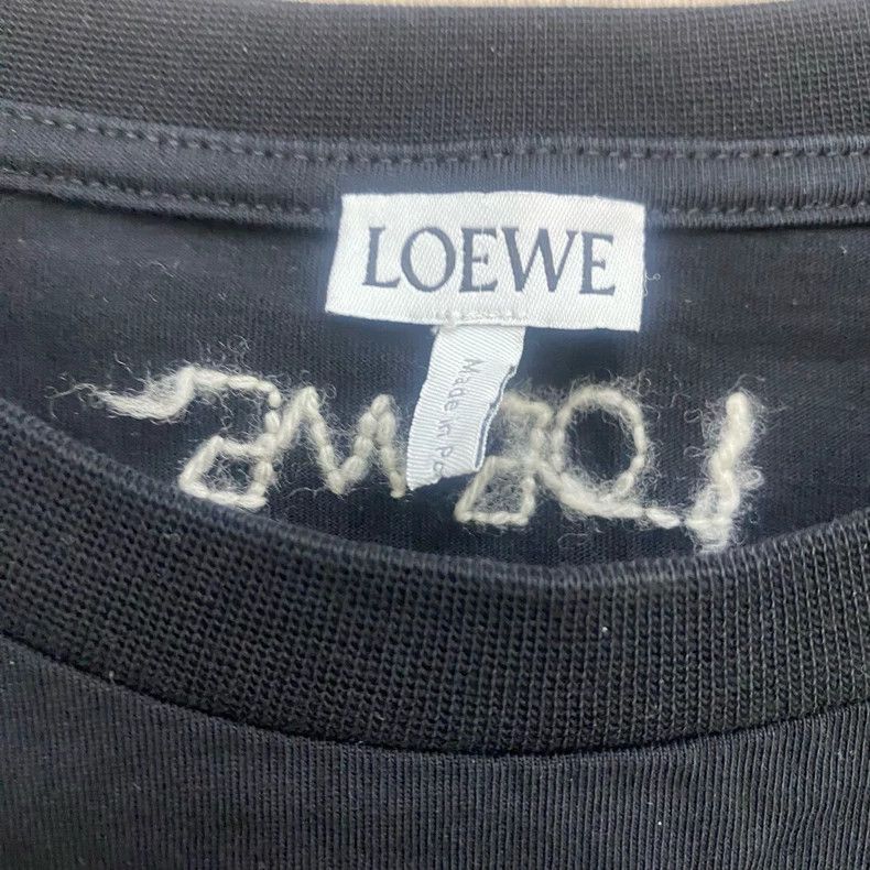 Loewe LOEWE Black Crewneck Graphic T-Shirt - dmc Size US S / EU 44-46 / 1 - 2 Thumbnail