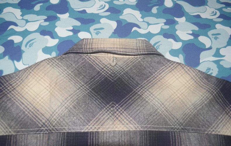 Neighborhood NBHD 09AW Gradient Plaid Wool Shirt - dmc Size US L / EU 52-54 / 3 - 4 Thumbnail